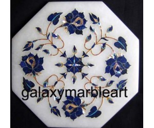 Marble inlay  tile oct  7" TP-706